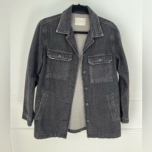 OAK + FORT Faded Black Military Field Jacket